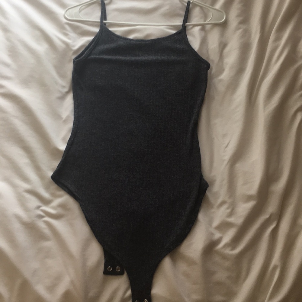 Forever 21 Grey Bodysuit